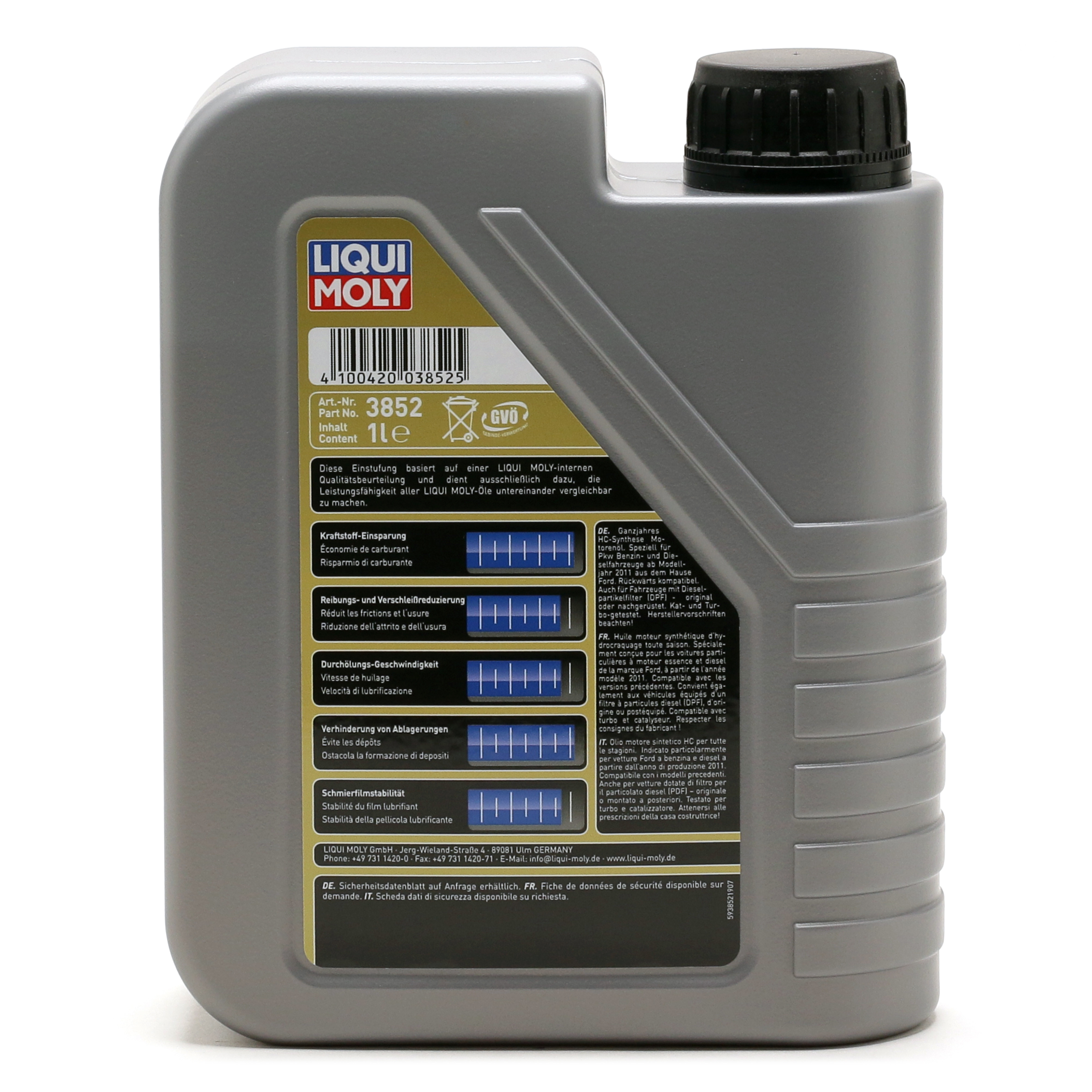 Liqui Moly 3852 Special Tec F 5W-30 Motoröl 1l Flasche